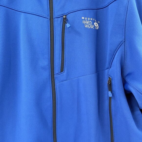 Mountain Hardwear Jacket Men's XXL Fleece Lined Full Zip Blue Tacna NWT BRANDED - Picture 3 of 15